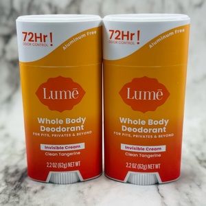 Clean Tangerine Invisible Cream Lume Deodorants